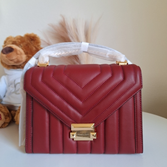 NWT Michael Kors Whitney Large Quilted Leather convertible